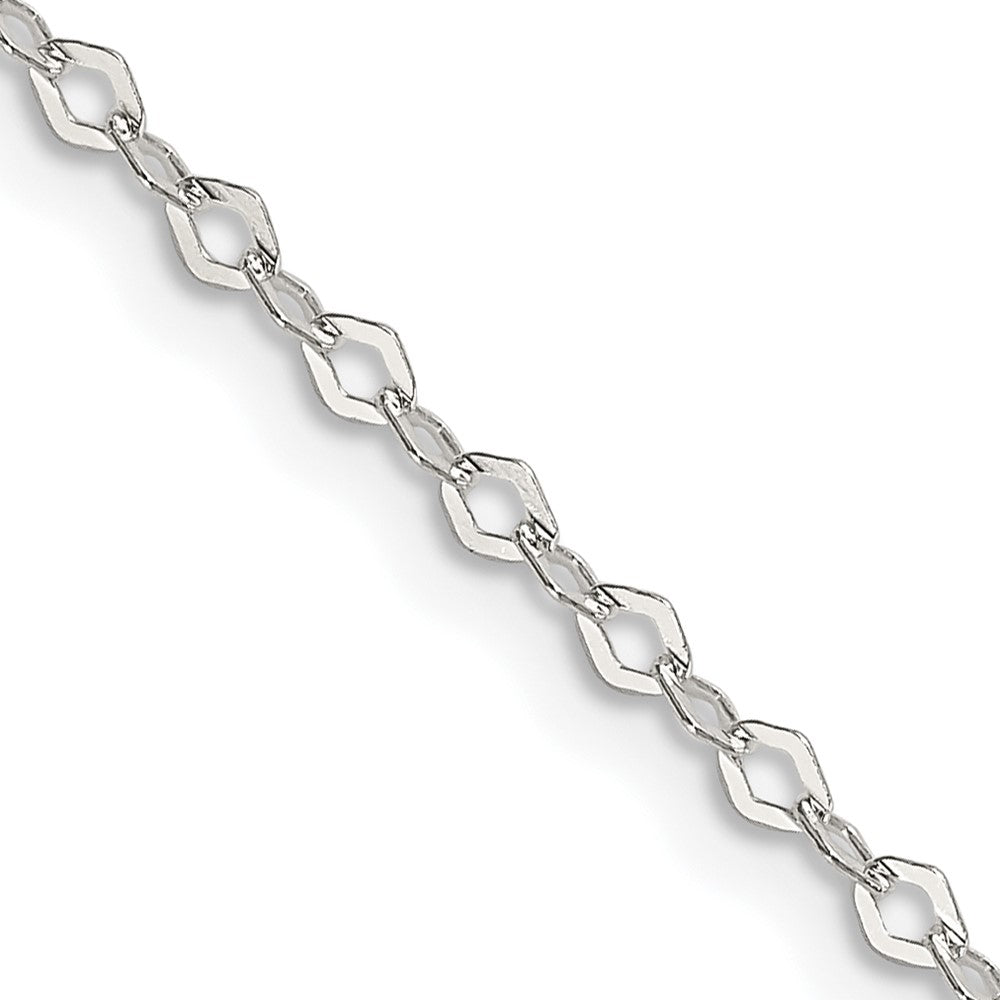 FJC Finejewelers 925 Sterling Silver Bright Cut Fancy Rolo Chain 18 Inches x 2.25 mm