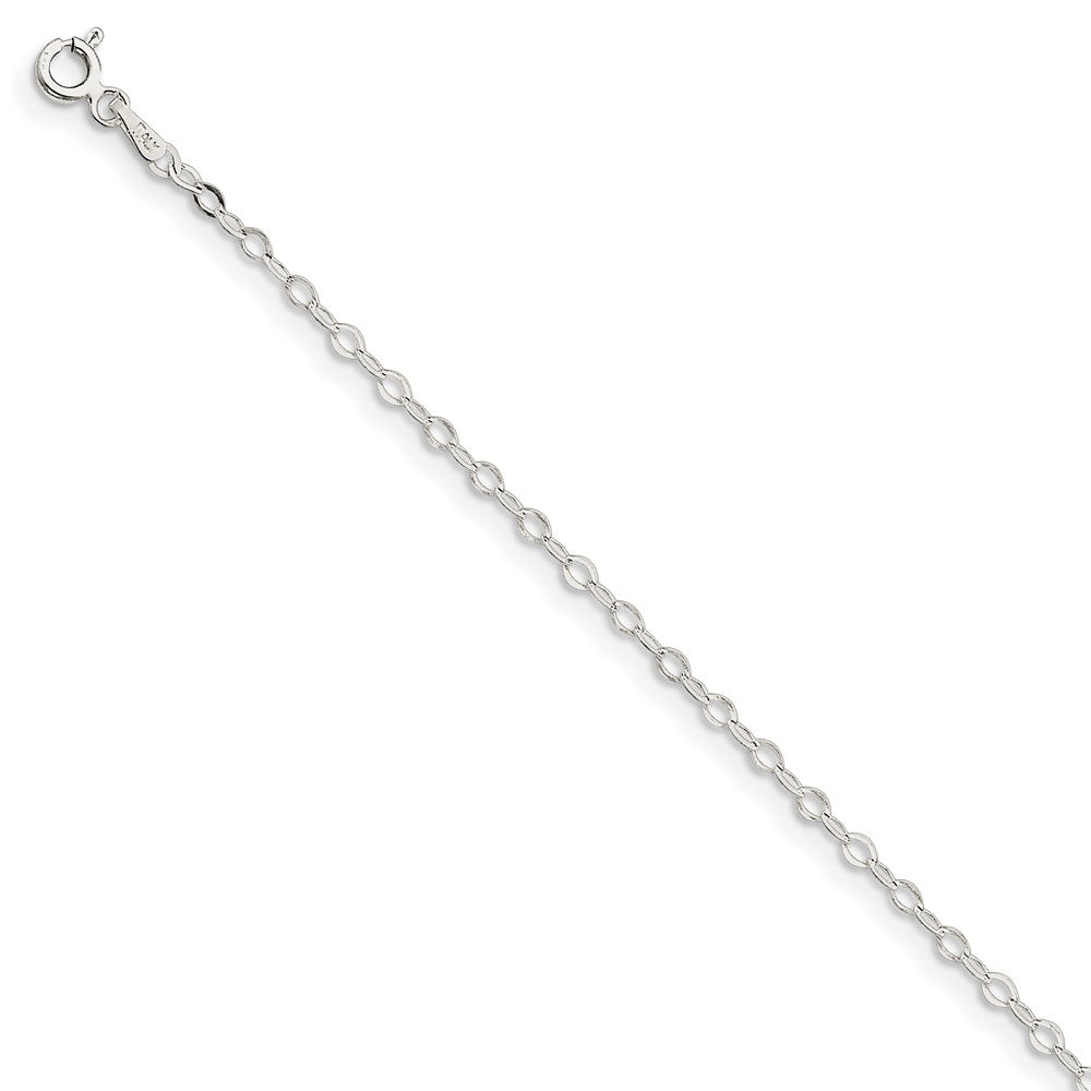 FJC Finejewelers 925 Sterling Silver Bright Cut Fancy Rolo Chain Bracelet 7 Inches x 2.25 mm