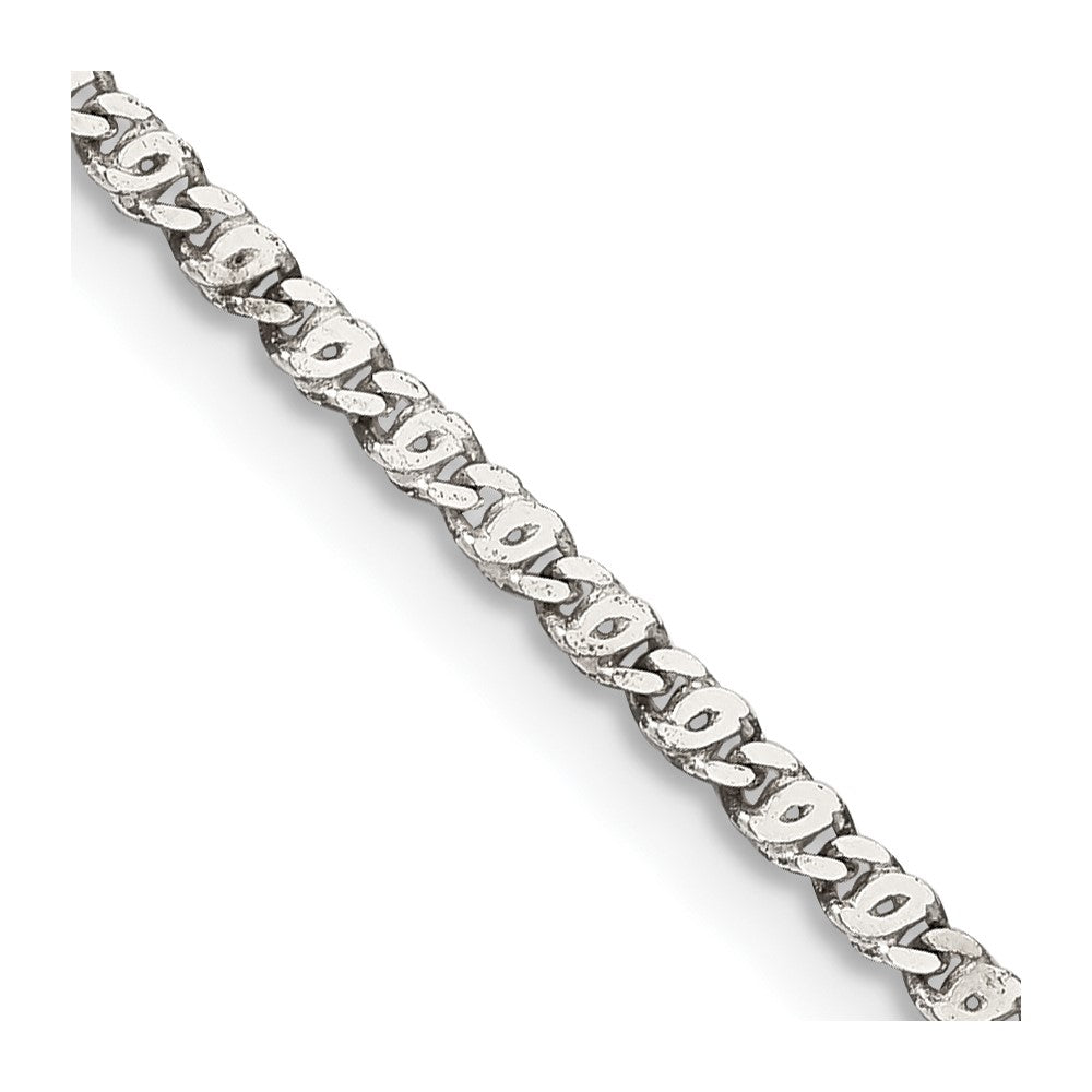 FJC Finejewelers 925 Sterling Silver Fancy Anchor Chain 24 Inches x 2 mm