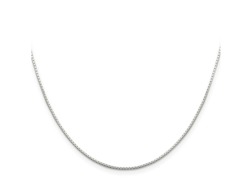 FJC Finejewelers 925 Sterling Silver Mirror Box Chain 24 Inches x 1 mm