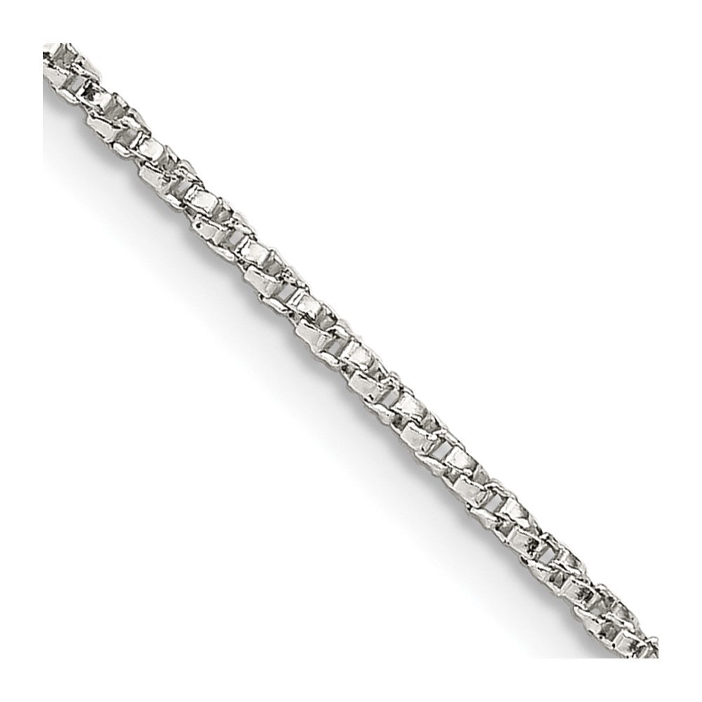FJC Finejewelers 925 Sterling Silver Twisted Box Chain 14 Inches x 1.25 mm