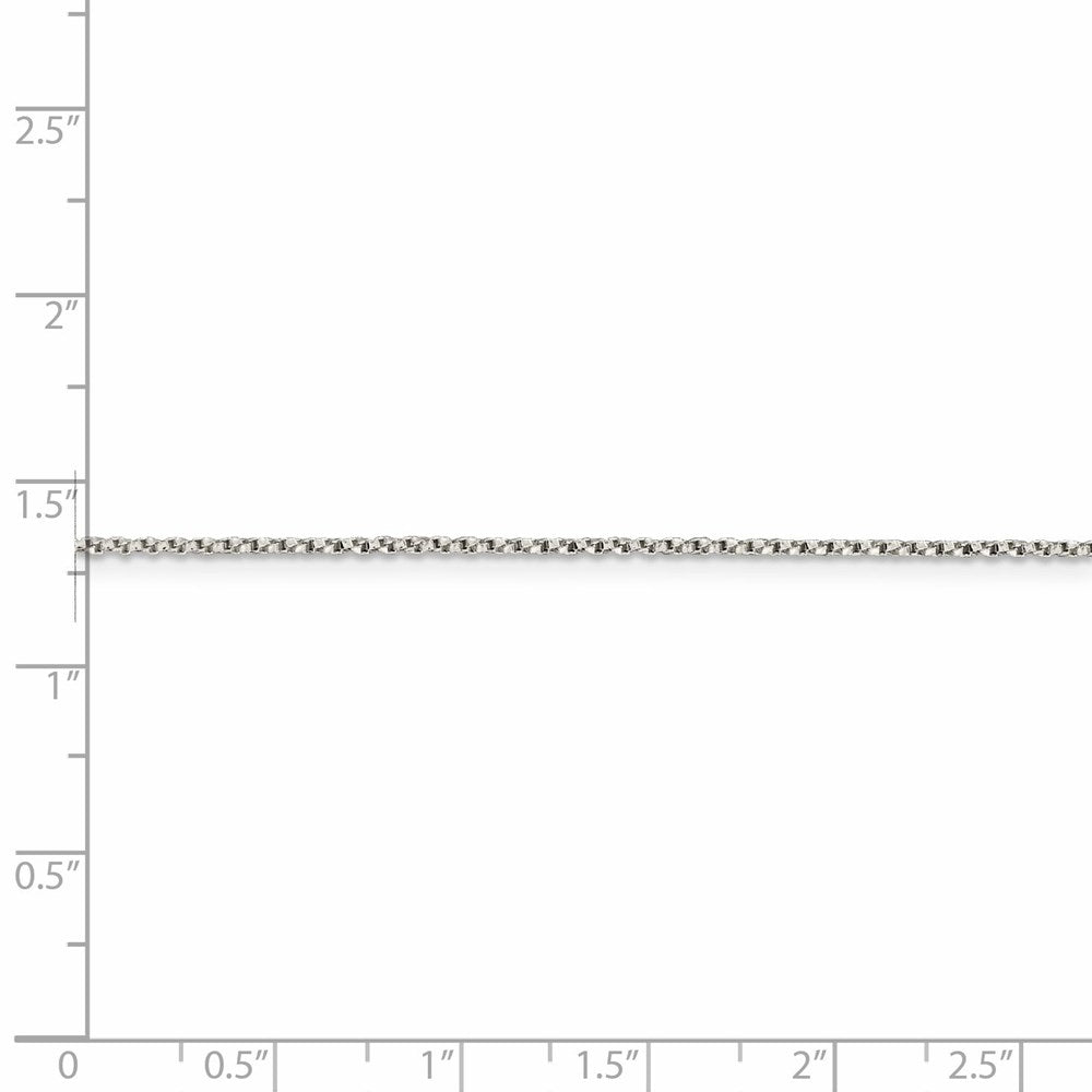 FJC Finejewelers 925 Sterling Silver Twisted Box Chain 14 Inches x 1.25 mm