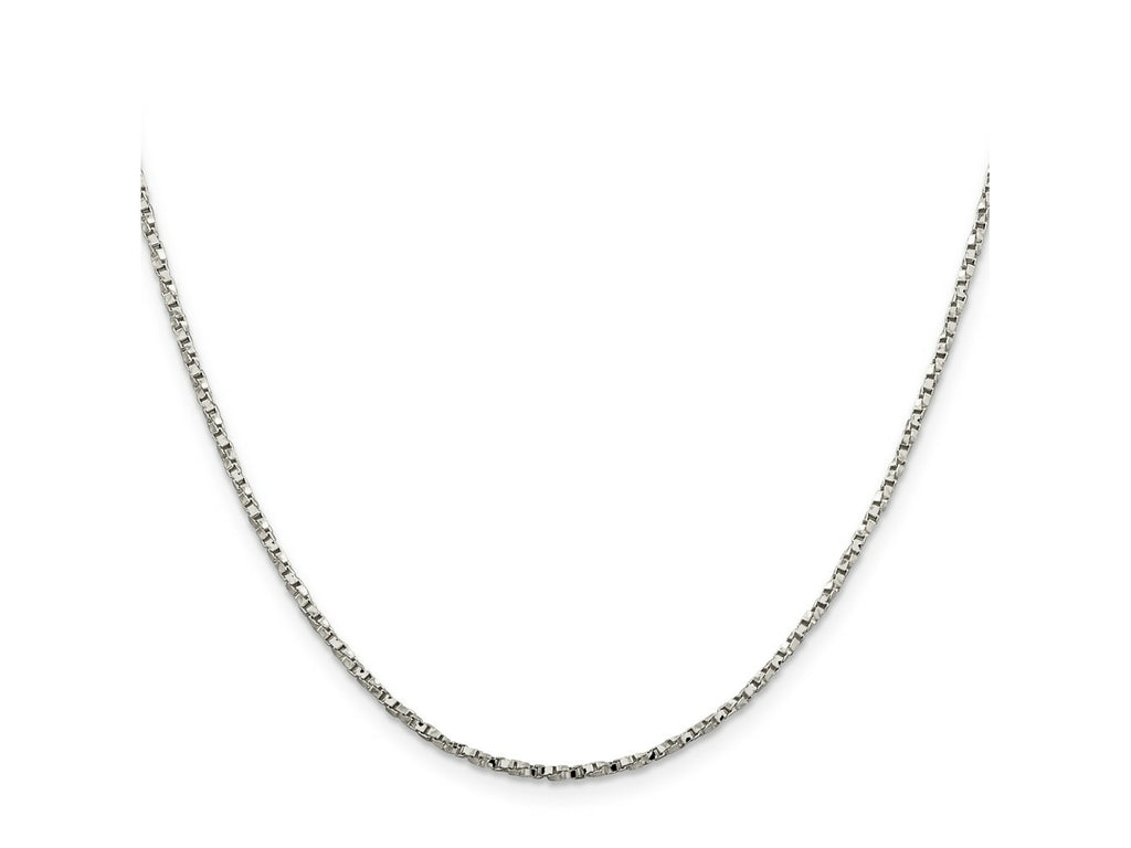 FJC Finejewelers 925 Sterling Silver Twisted Box Chain 26 Inches x 1.75 mm