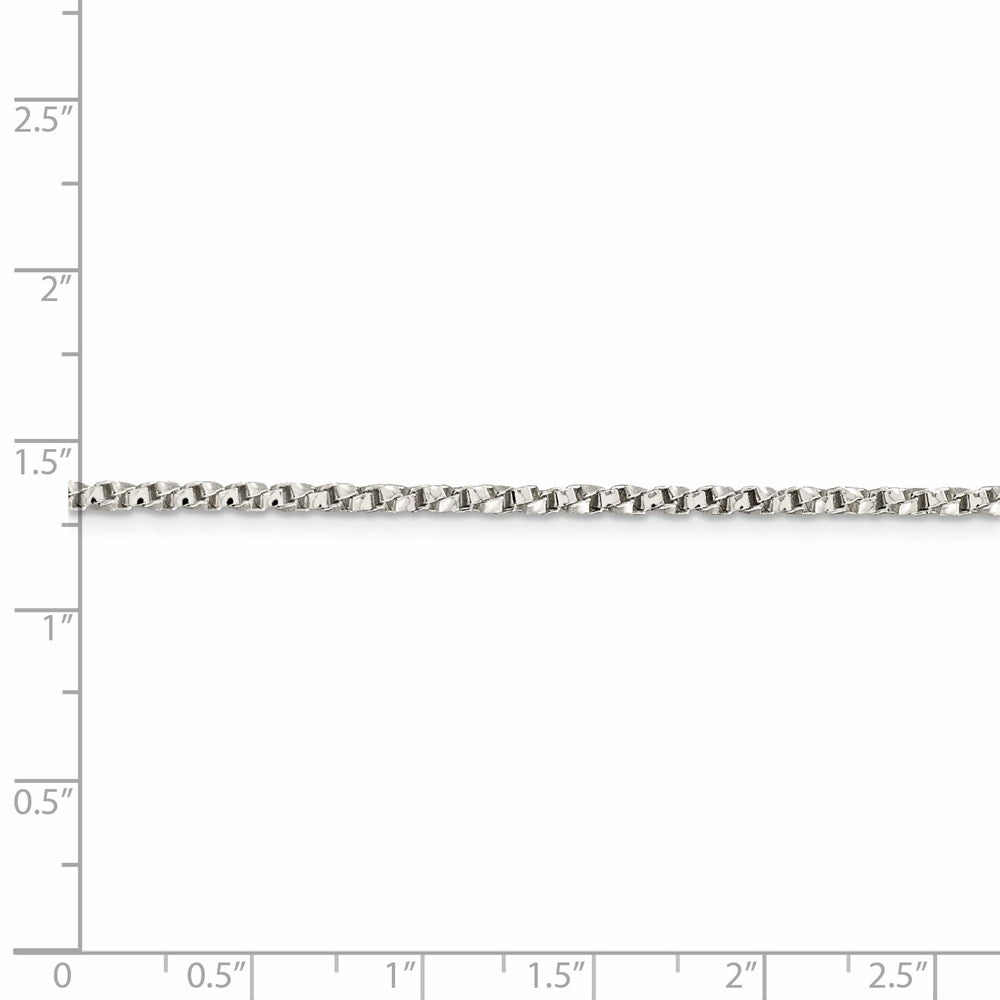 FJC Finejewelers 925 Sterling Silver Twisted Box Chain 26 Inches x 2.25 mm