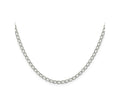 FJC Finejewelers 925 Sterling Silver Half Round Wire Open Curb Chain 16 Inches x 3 mm