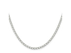 FJC Finejewelers 925 Sterling Silver Half Round Wire Open Curb Chain 20 Inches x 3 mm