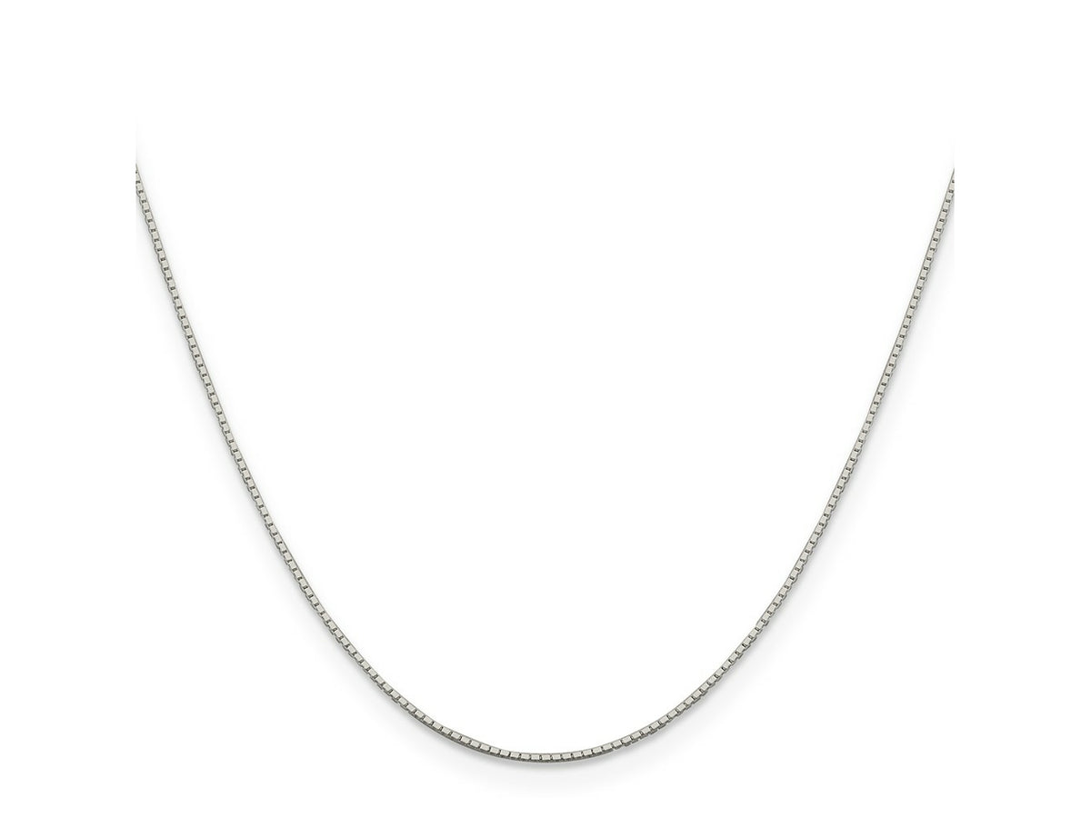 FJC Finejewelers 925 Sterling Silver Bright Cut Mirror Box Chain 18 Inches x 0.6 mm