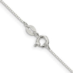 FJC Finejewelers 925 Sterling Silver Bright Cut Mirror Box Chain 24 Inches x 0.6 mm