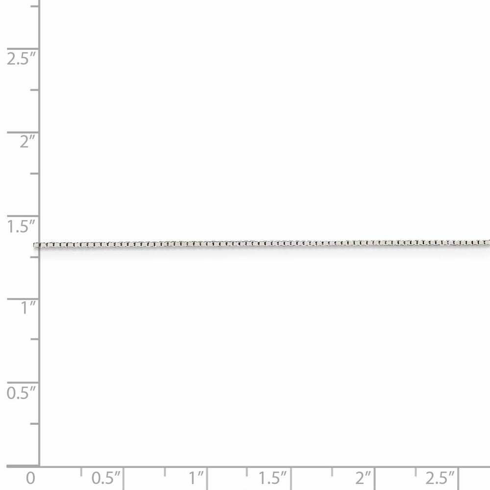 FJC Finejewelers 925 Sterling Silver Bright Cut Mirror Box Chain 24 Inches x 0.6 mm