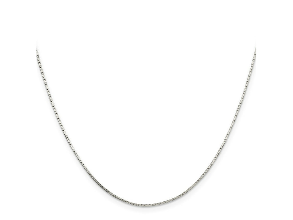 FJC Finejewelers 925 Sterling Silver Bright Cut Mirror Box Chain 20 Inches x 0.7 mm