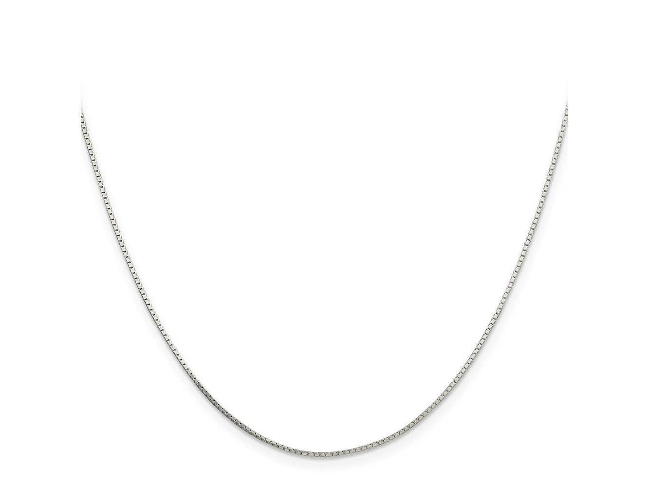 FJC Finejewelers 925 Sterling Silver Bright Cut Mirror Box Chain 20 Inches x 0.7 mm