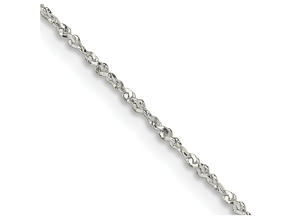 FJC Finejewelers 925 Sterling Silver Link Twisted Serpentine Chain 20 Inches x 1 mm