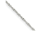 FJC Finejewelers 925 Sterling Silver Link Twisted Serpentine Chain 20 Inches x 1 mm