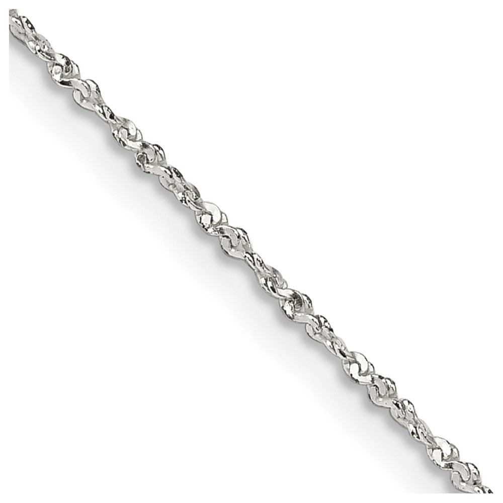 FJC Finejewelers 925 Sterling Silver Twisted Serpentine Chain Bracelet Anklet 9 Inches x 1 mm