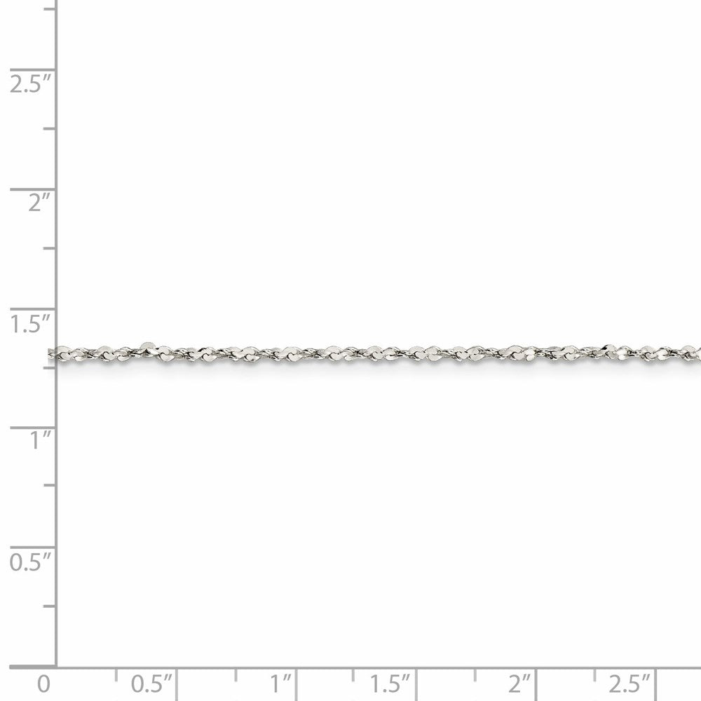 FJC Finejewelers 925 Sterling Silver Link Twisted Serpentine Chain 18 Inches x 1.6 mm