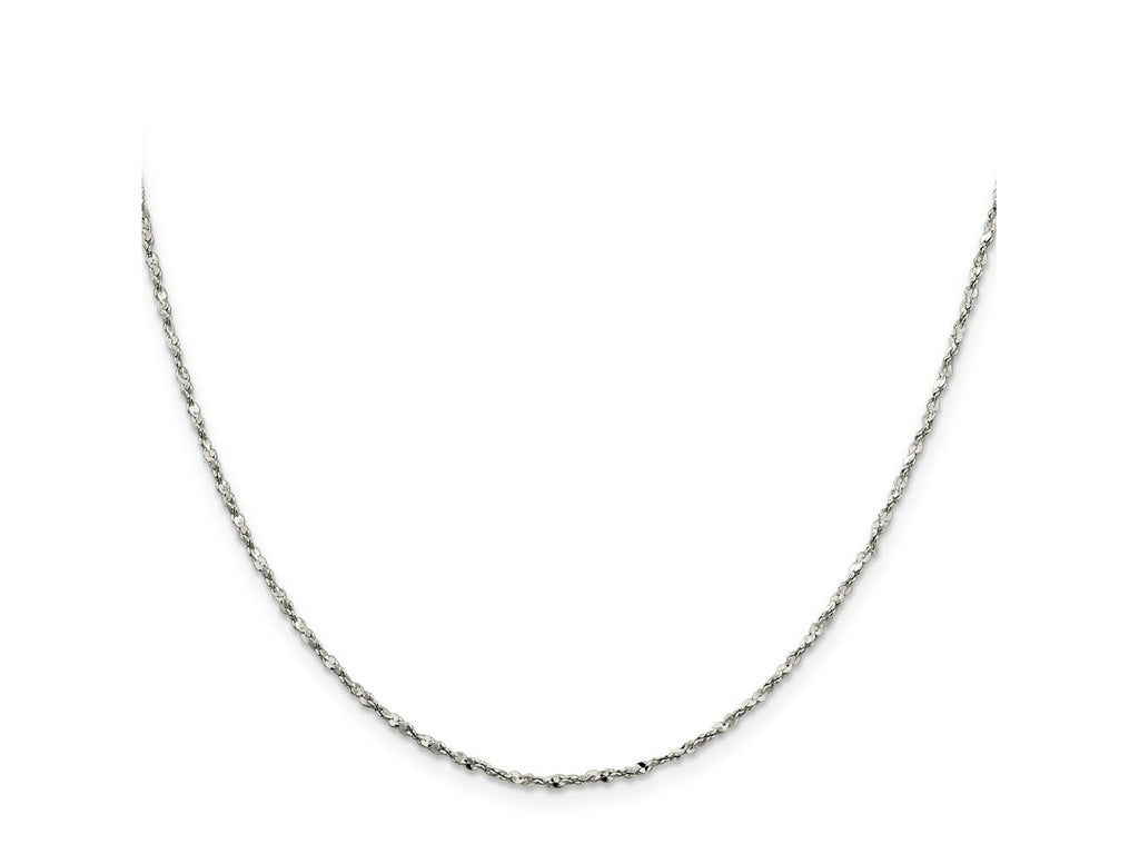 FJC Finejewelers 925 Sterling Silver Link Twisted Serpentine Chain 18 Inches x 1.6 mm