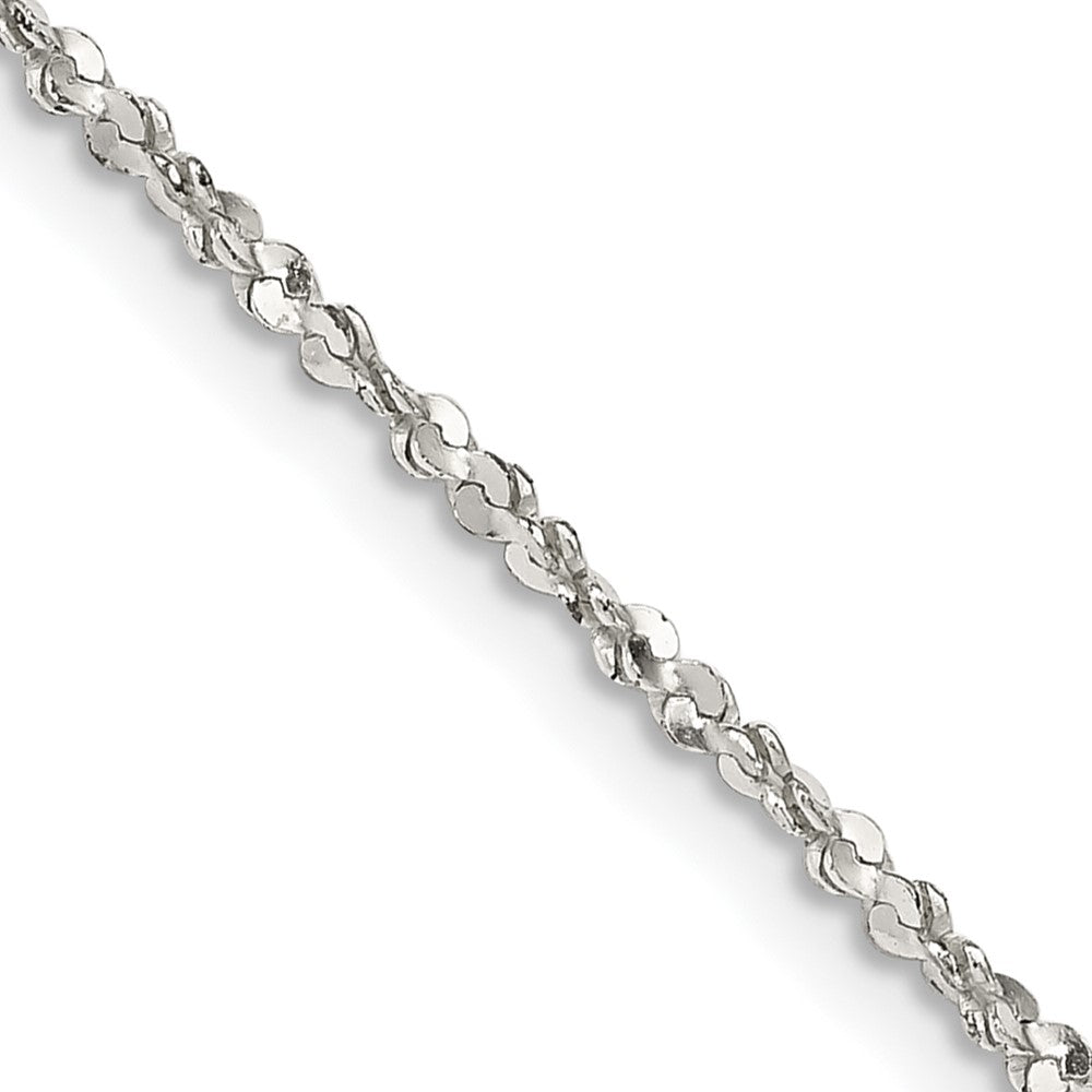 FJC Finejewelers 925 Sterling Silver Link Twisted Serpentine Chain 24 Inches x 1.6 mm