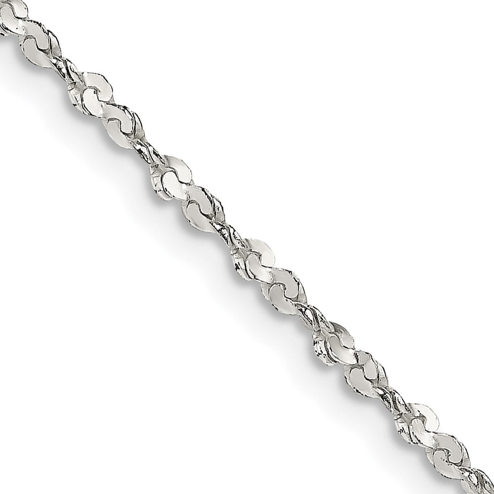 FJC Finejewelers 925 Sterling Silver Link Twisted Serpentine Chain 20 Inches x 1.8 mm