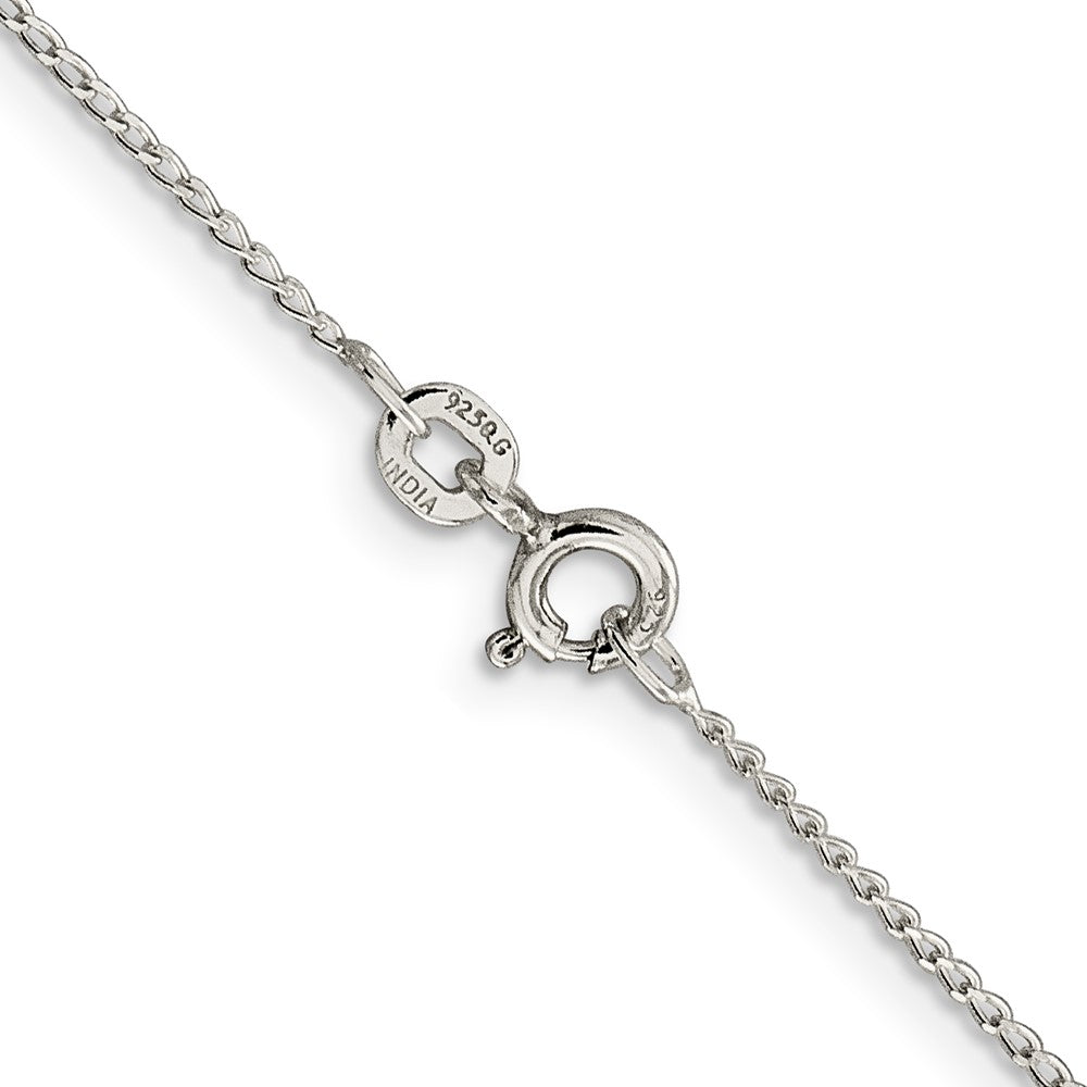 FJC Finejewelers 925 Sterling Silver Open Elongated Link Curb Chain 16 Inches x 1 mm