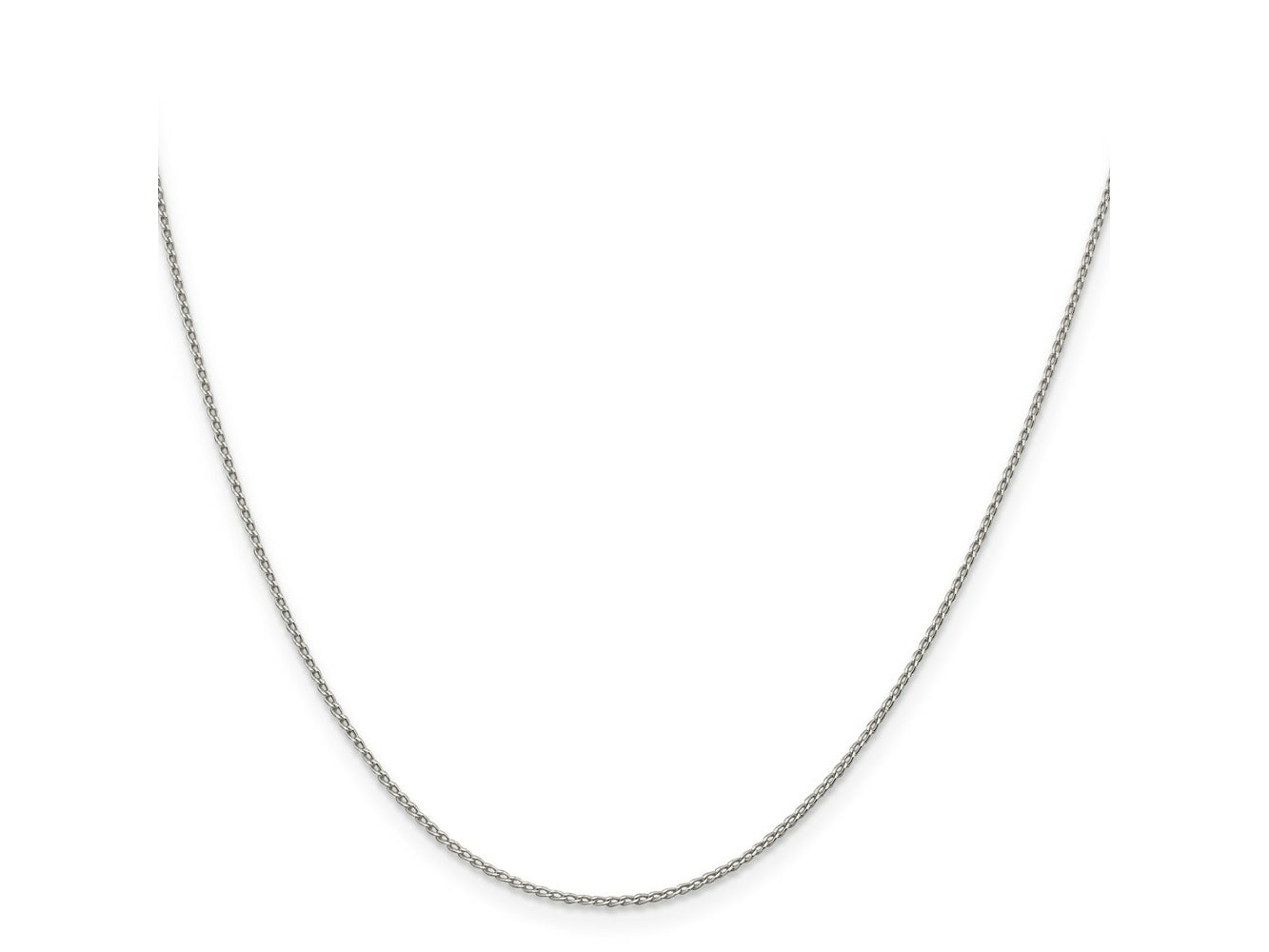 FJC Finejewelers 925 Sterling Silver Open Elongated Link Curb Chain 20 Inches x 1 mm