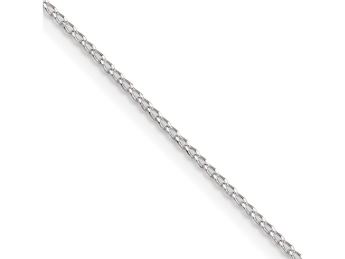 FJC Finejewelers 925 Sterling Silver Open Elongated Link Curb Chain 22 Inches x 1 mm