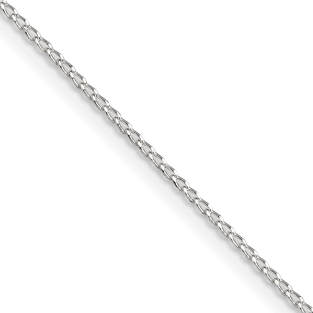 FJC Finejewelers 925 Sterling Silver Open Elongated Link Curb Chain 24 Inches x 1 mm