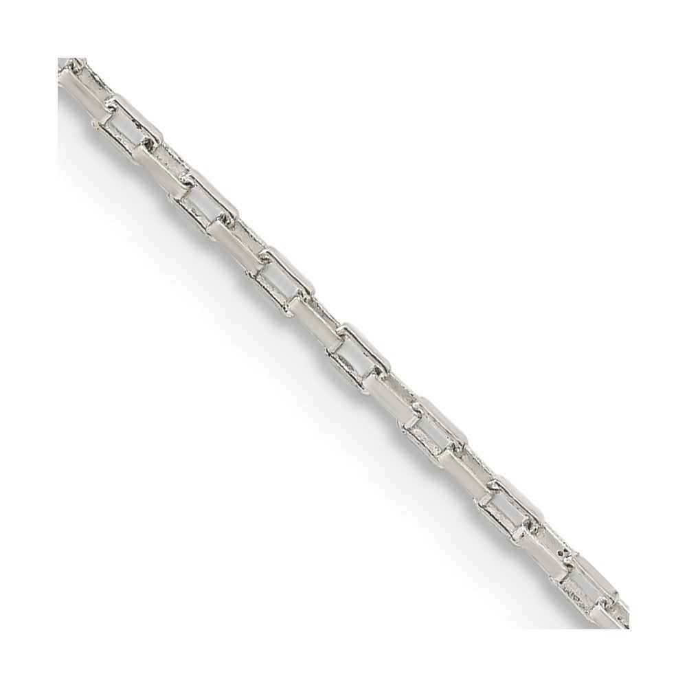 FJC Finejewelers 925 Sterling Silver Elongated Box Chain 22 Inches x 1.3 mm