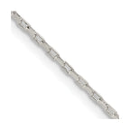 FJC Finejewelers 925 Sterling Silver Elongated Box Chain 26 Inches x 1.3 mm