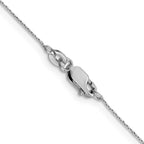 FJC Finejewelers 925 Sterling Silver Oval Box Chain 18 Inches x 0.6 mm