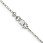 FJC Finejewelers 925 Sterling Silver Oval Box Chain 18 Inches x 1 mm