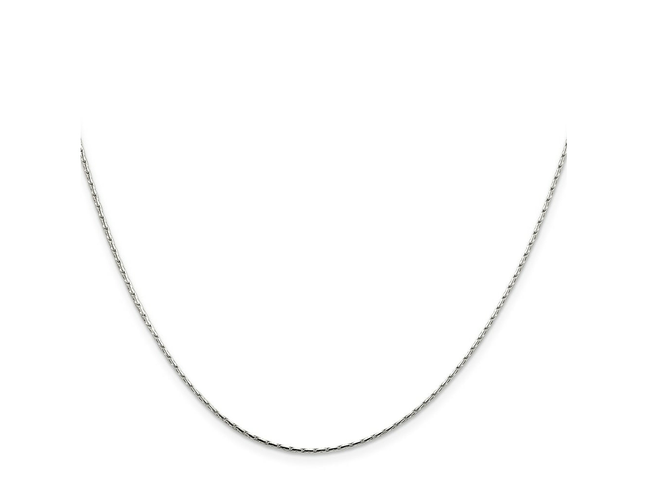 FJC Finejewelers 925 Sterling Silver Oval Box Chain 20 Inches x 1 mm