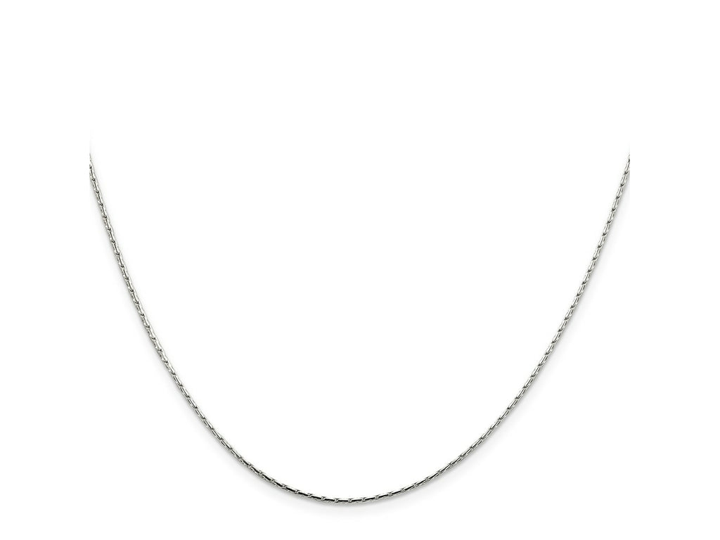 FJC Finejewelers 925 Sterling Silver Oval Box Chain 22 Inches x 1 mm