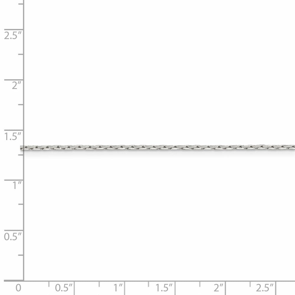 FJC Finejewelers 925 Sterling Silver Oval Box Chain 24 Inches x 1 mm