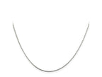 FJC Finejewelers 925 Sterling Silver Oval Box Chain 24 Inches x 1 mm