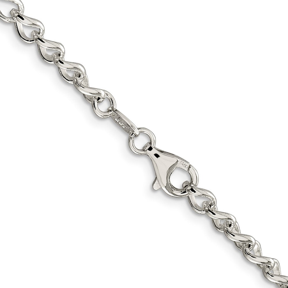 FJC Finejewelers 925 Sterling Silver Half round Wire Open Curb Chain 20 Inches x 4.5 mm
