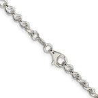 FJC Finejewelers 925 Sterling Silver Half round Wire Open Curb Chain 20 Inches x 4.5 mm