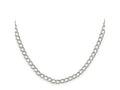 FJC Finejewelers 925 Sterling Silver Half round Wire Open Curb Chain 20 Inches x 4.5 mm