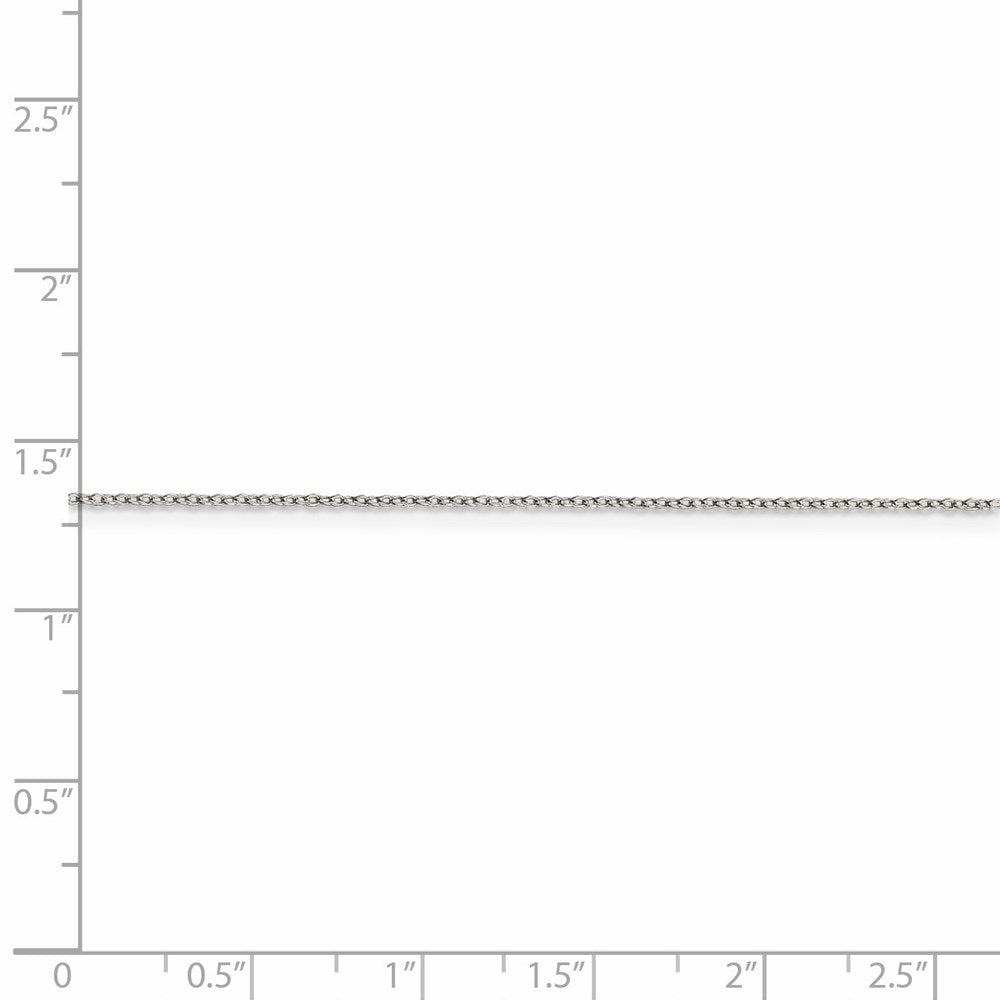 FJC Finejewelers 925 Sterling Silver Rhodium Plated Cable Chain 20 Inches x 1 mm