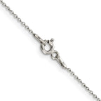 FJC Finejewelers 925 Sterling Silver Rhodium Plated Cable Chain 30 Inches x 1 mm