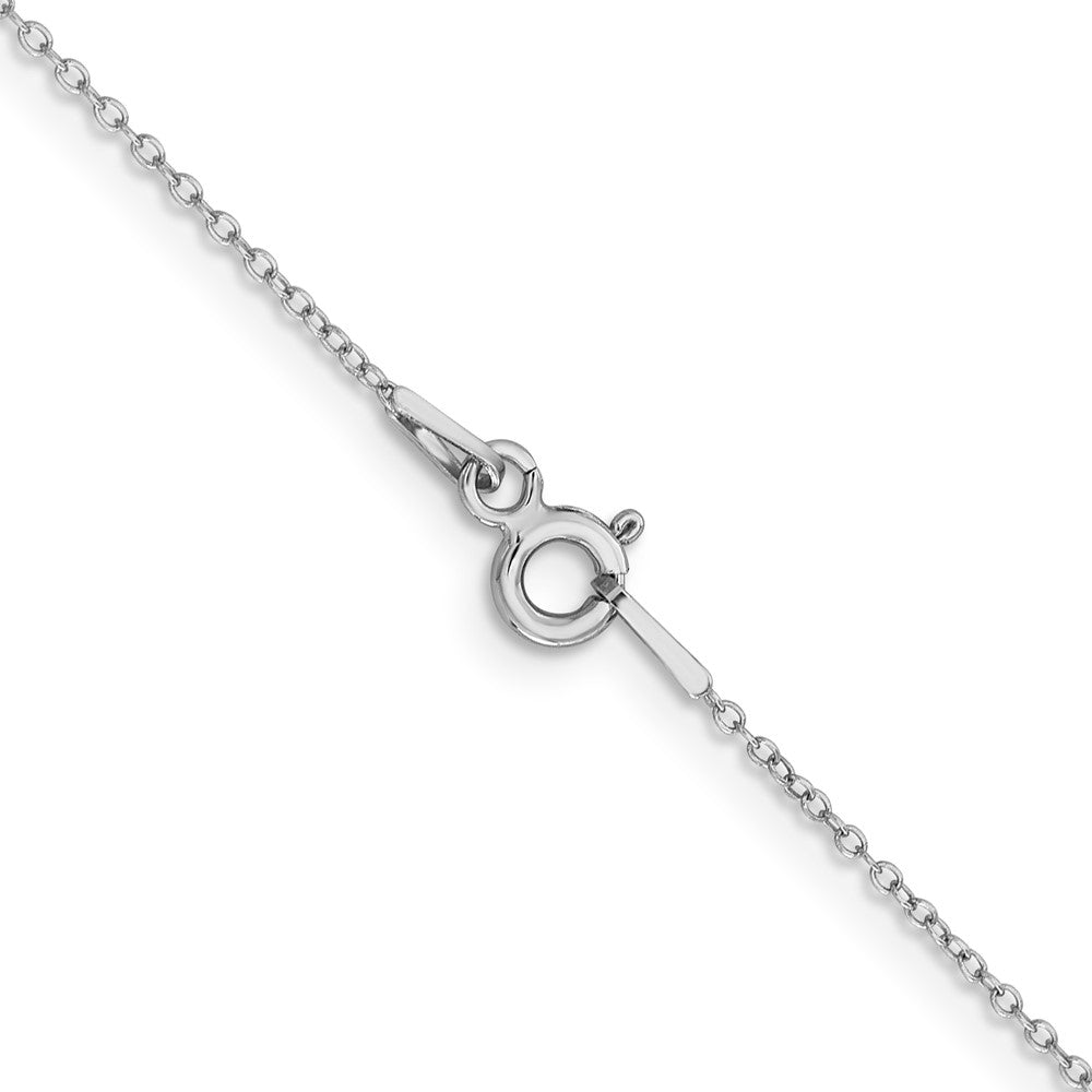 FJC Finejewelers 925 Sterling Silver Rhodium Plated Cable Chain 18 Inches x 1 mm