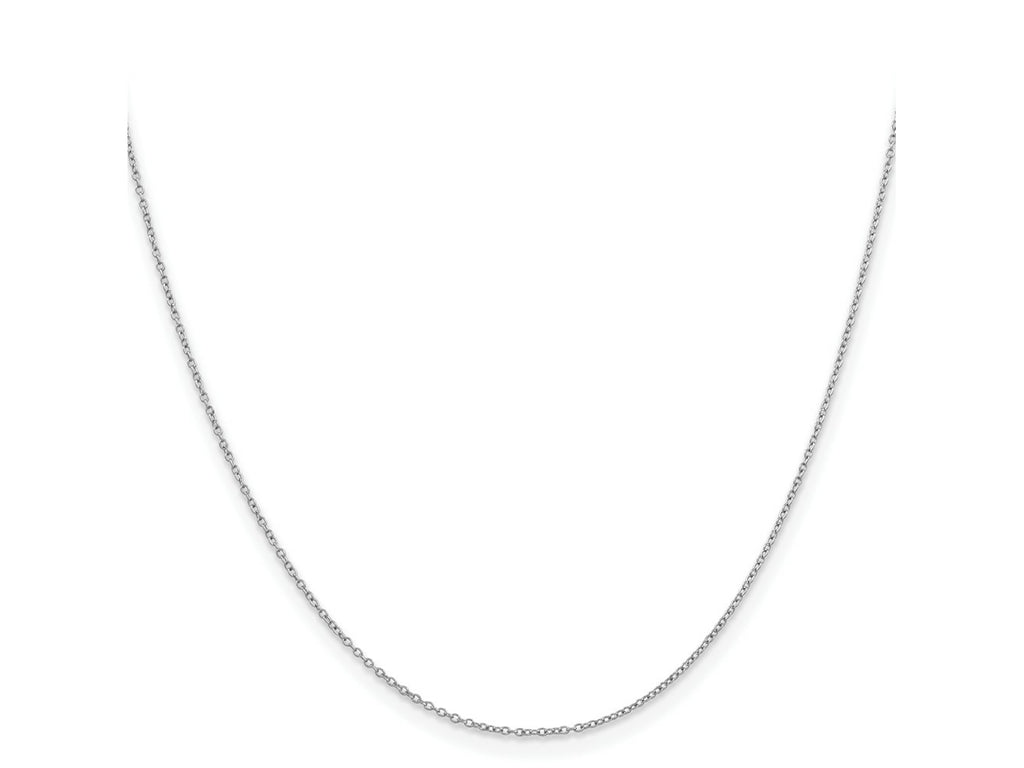 FJC Finejewelers 925 Sterling Silver Rhodium Plated Cable Chain 24 Inches x 1 mm