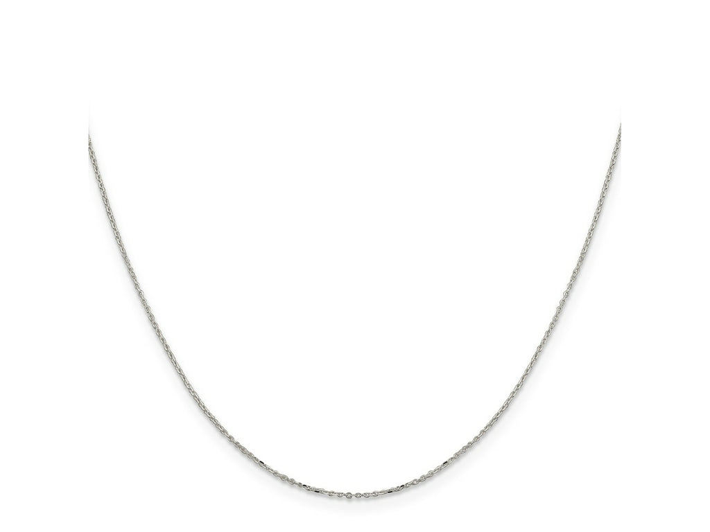 FJC Finejewelers 925 Sterling Silver 8 Sided Bright Cut Cable Chain 20 Inches x 1 mm