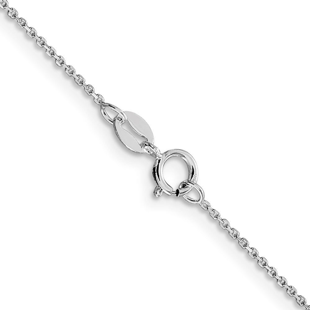 FJC Finejewelers 925 Sterling Silver Rhodium Plated 8 Sided Bright Cut Cable Chain 22 Inches x 1 mm