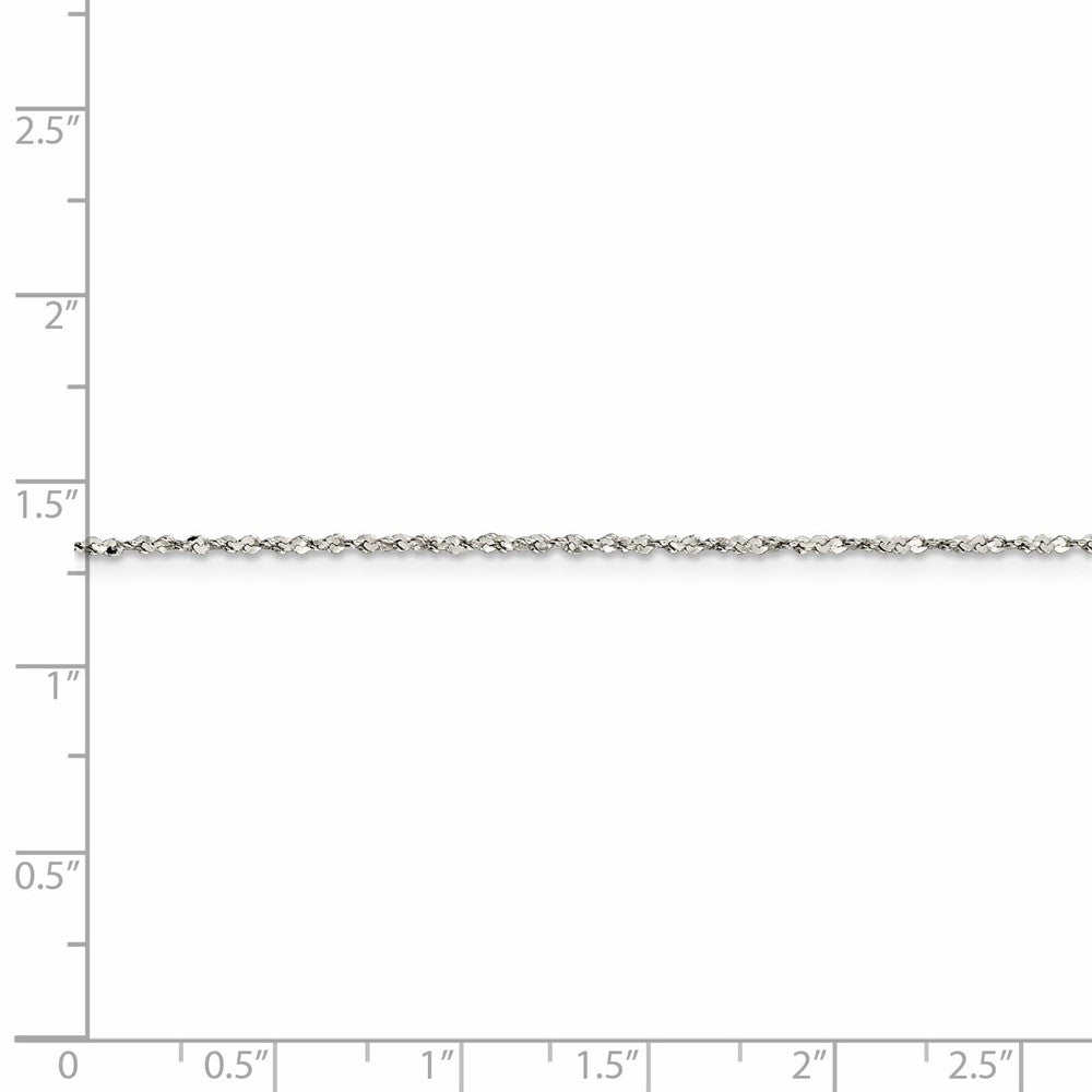 FJC Finejewelers 925 Sterling Silver Twisted Serpentine Chain 22 Inches x 1.2 mm
