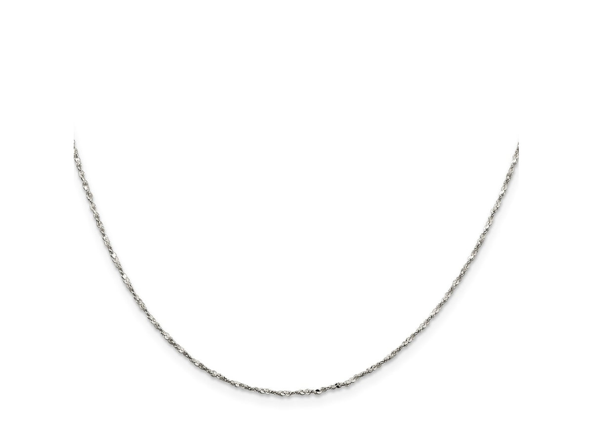 FJC Finejewelers 925 Sterling Silver Twisted Serpentine Chain 22 Inches x 1.2 mm