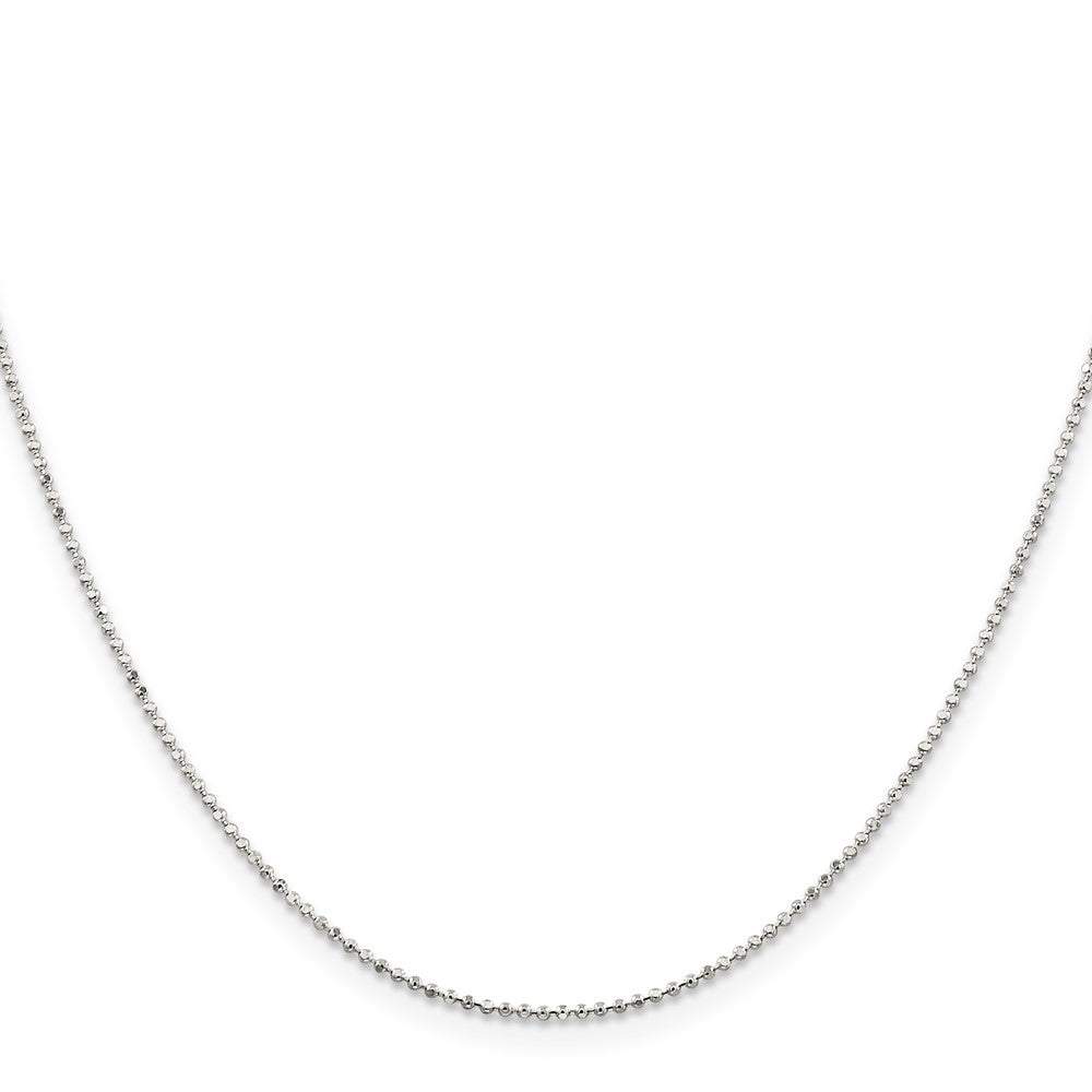 FJC Finejewelers 925 Sterling Silver Ball Square Fancy Beaded Chain 14 Inches x 1.05 mm