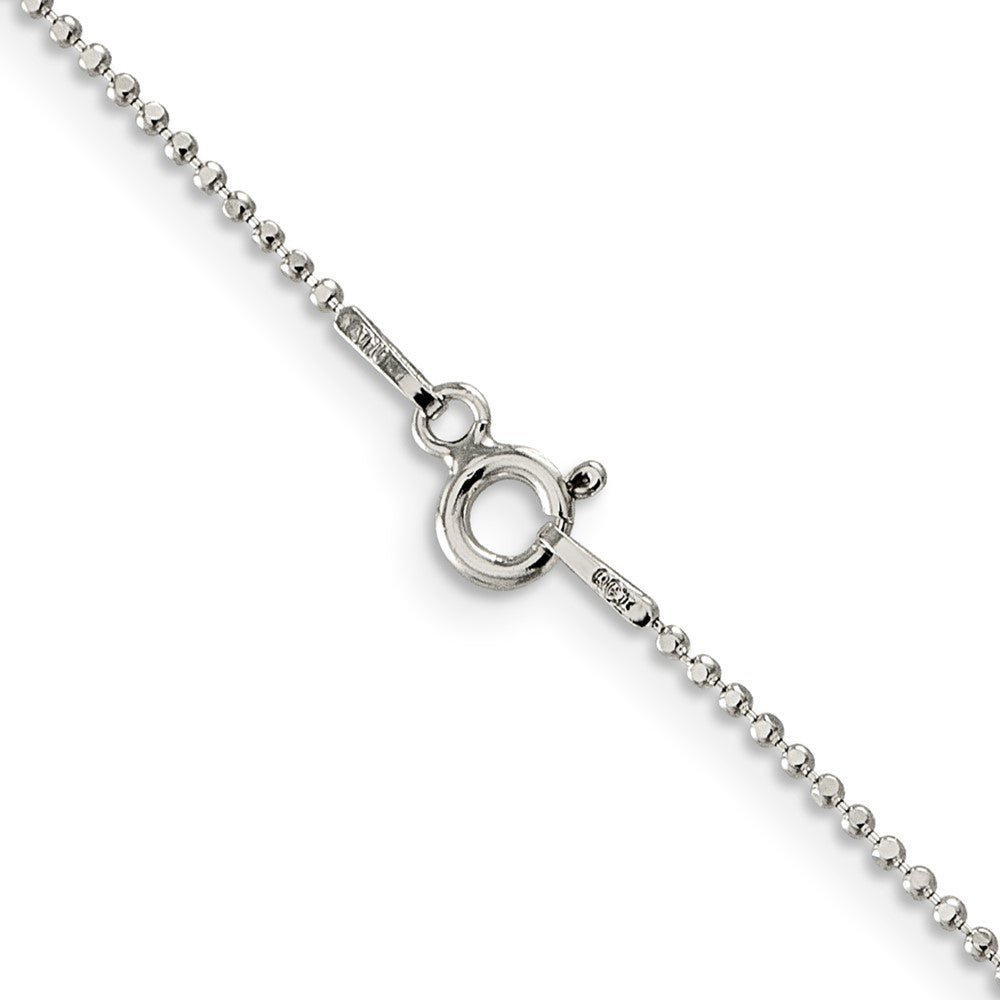 FJC Finejewelers 925 Sterling Silver Ball Square Fancy Beaded Chain 14 Inches x 1.05 mm