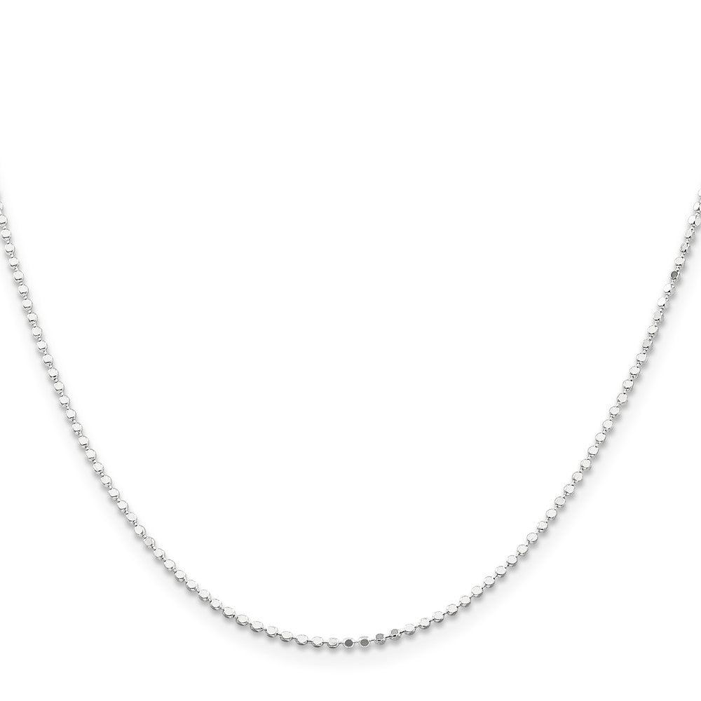 FJC Finejewelers 925 Sterling Silver Ball Square Fancy Beaded Chain 14 Inches x 1.15 mm