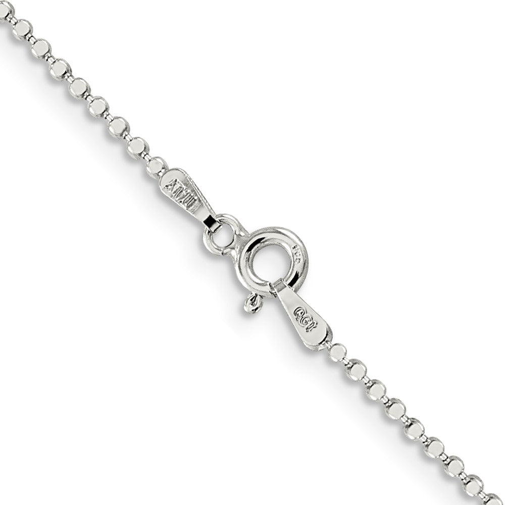 FJC Finejewelers 925 Sterling Silver Ball Square Fancy Beaded Chain 14 Inches x 1.15 mm