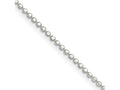 FJC Finejewelers 925 Sterling Silver Ball Square Fancy Beaded Chain 14 Inches x 1.15 mm